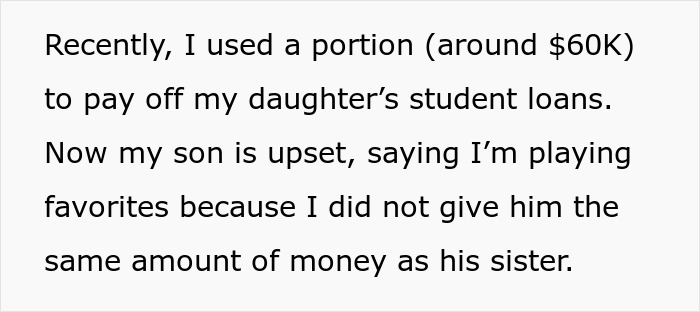 Mom Uses Insurance Payout To Cover Daughter&#8217;s Student Loan, Son Considers This Deeply Unfair