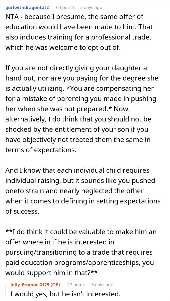 Mom Uses Insurance Payout To Cover Daughter&#8217;s Student Loan, Son Considers This Deeply Unfair