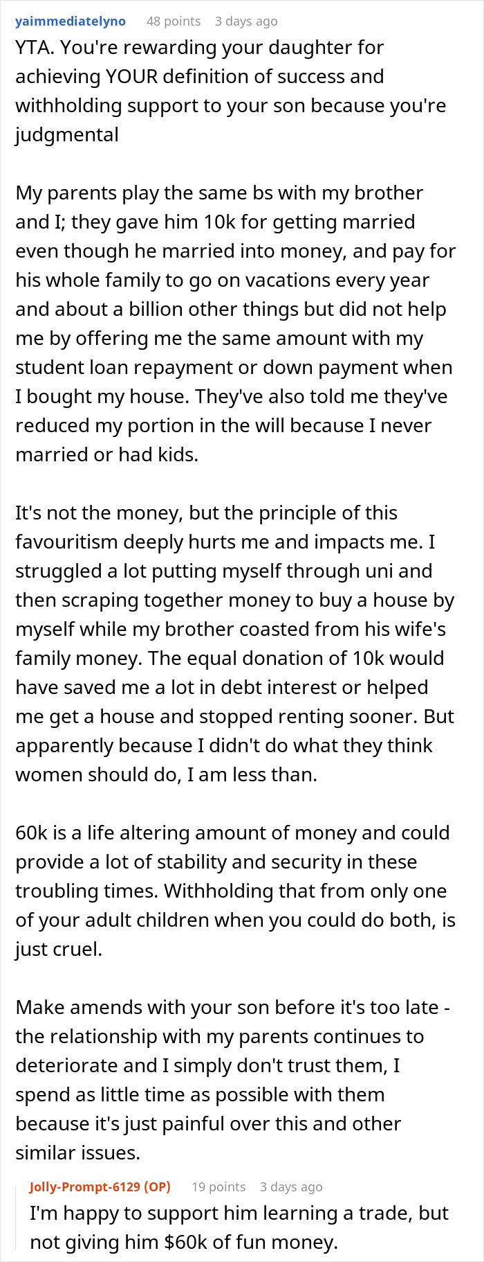 Mom Uses Insurance Payout To Cover Daughter&#8217;s Student Loan, Son Considers This Deeply Unfair
