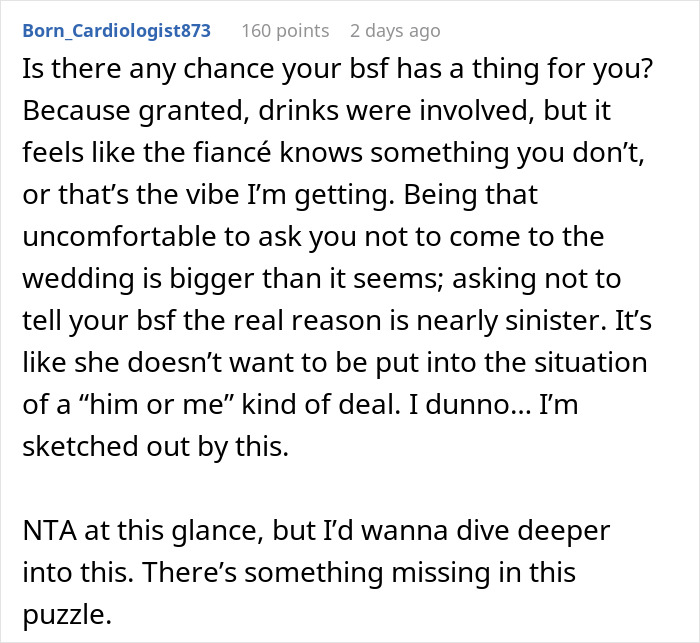 &#8220;[Am I The Jerk] For Not Telling My Best Friend The Real Reason I&#8217;m Not At His Wedding?&#8221;