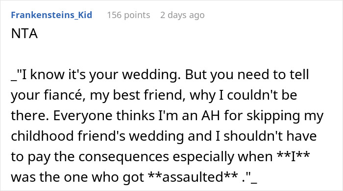 &#8220;[Am I The Jerk] For Not Telling My Best Friend The Real Reason I&#8217;m Not At His Wedding?&#8221;