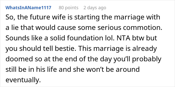 &#8220;[Am I The Jerk] For Not Telling My Best Friend The Real Reason I&#8217;m Not At His Wedding?&#8221;
