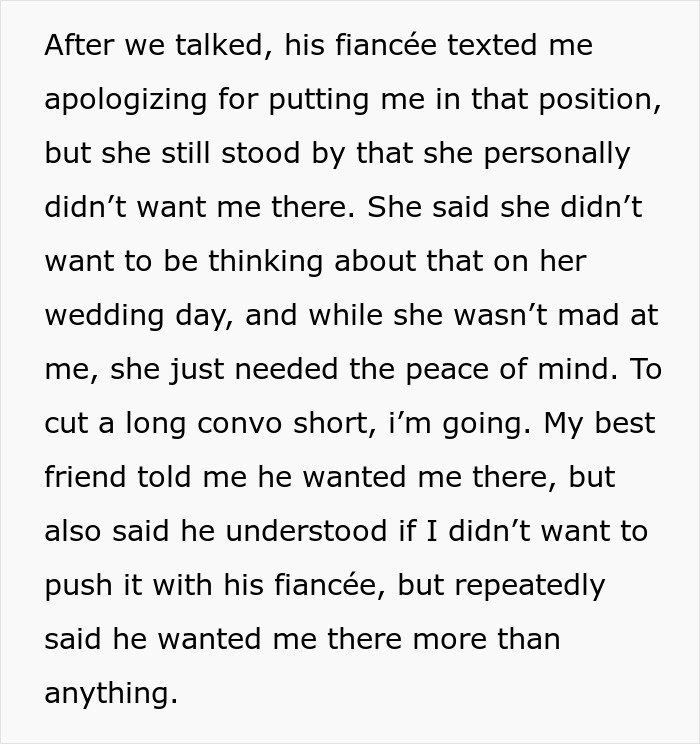 &#8220;[Am I The Jerk] For Not Telling My Best Friend The Real Reason I&#8217;m Not At His Wedding?&#8221;