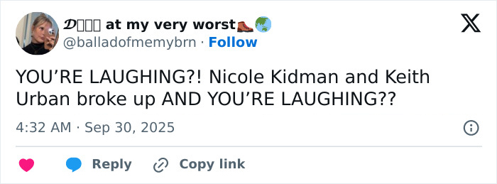 “Go Back To Your Wife”: Nicole Kidman And Keith Urban’s Breakup Triggers Wild Reactions