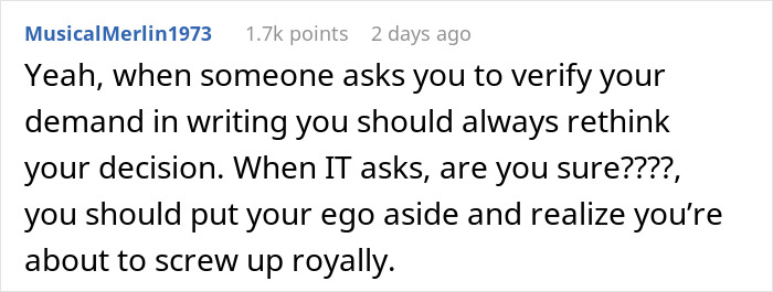 IT Professional Warns Karen Of What Her Request Means, She Only Realizes When She’s Called In By The COO