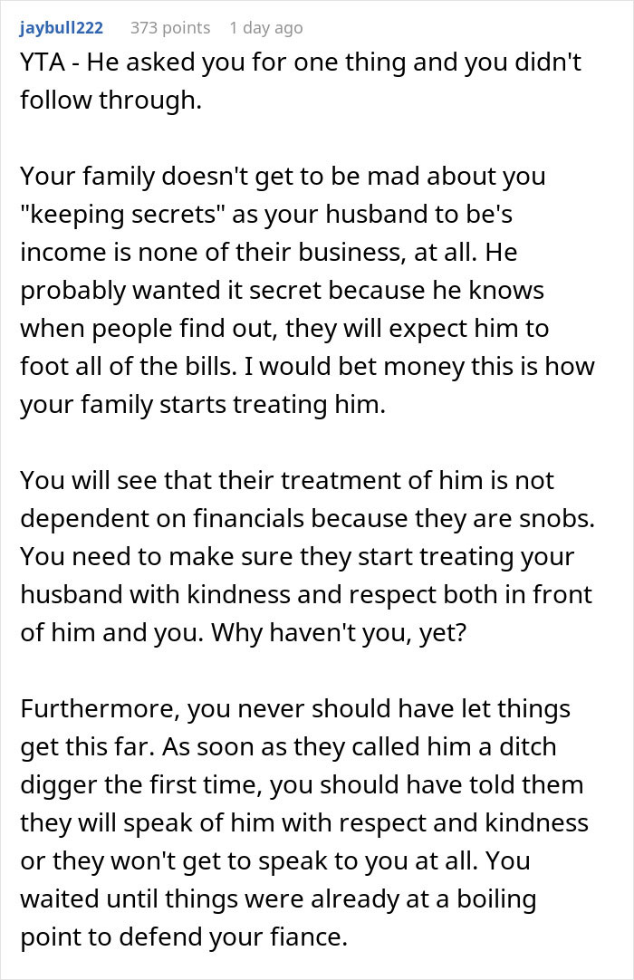 Family Rejects Daughter’s Fiancé, She Can’t Take It Anymore And Reveals His Earnings