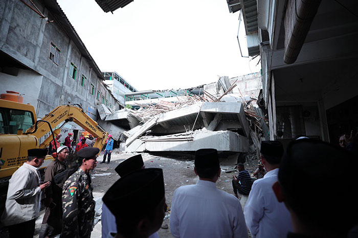 Over 60 Children Buried Under Collapsed School As Rescuers Race To Find Survivors