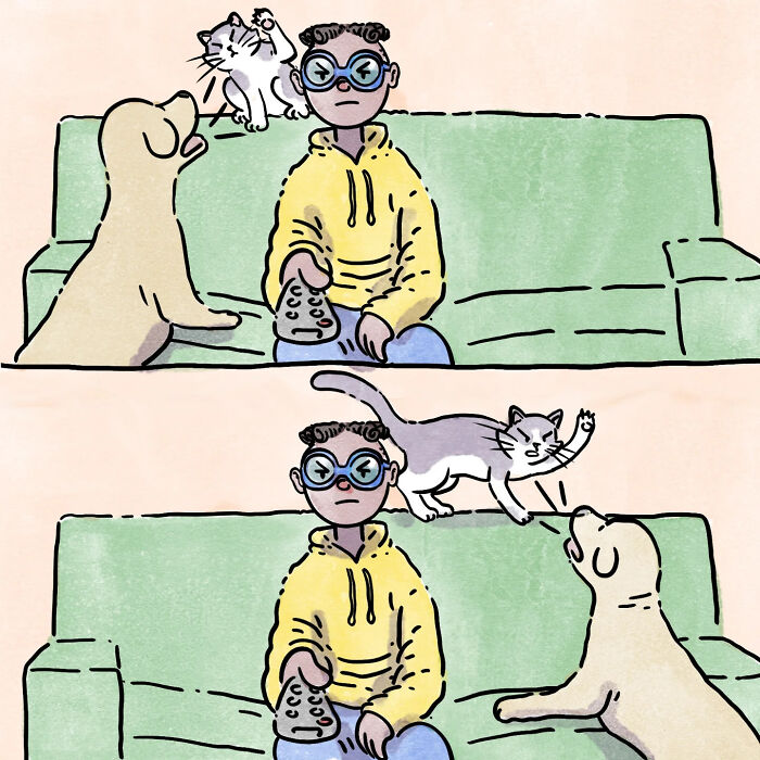 Artist Shares Adorable And Funny Comics Of Life With Pets (6 New Stories)