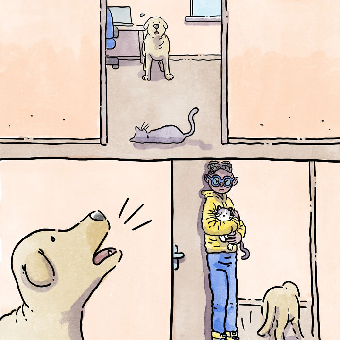 Artist Shares Adorable And Funny Comics Of Life With Pets (6 New Stories)