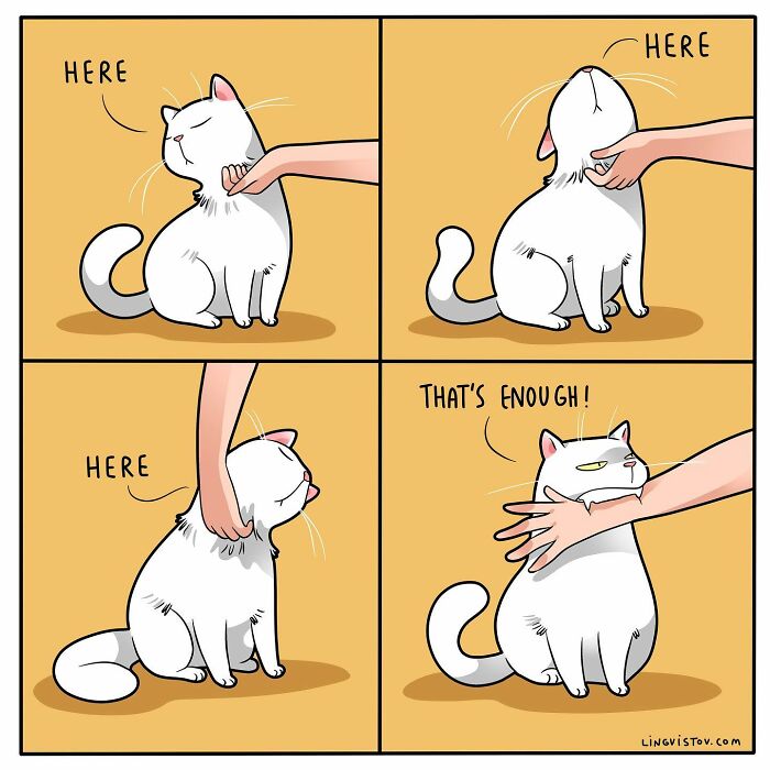 If You&#8217;re A Cat Owner, These Comics By Lingvistov Might Be Very Relatable To You (50 Best Pics)