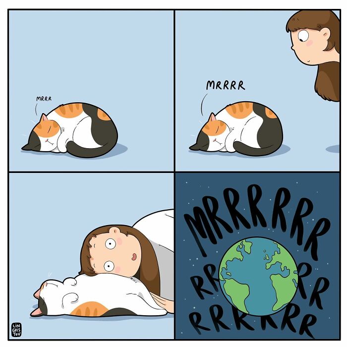 If You&#8217;re A Cat Owner, These Comics By Lingvistov Might Be Very Relatable To You (50 Best Pics)
