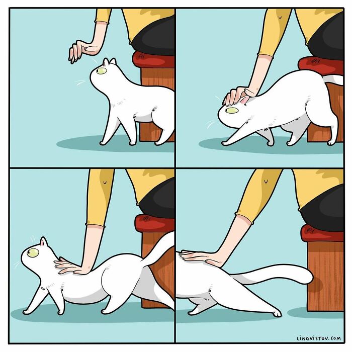 If You&#8217;re A Cat Owner, These Comics By Lingvistov Might Be Very Relatable To You (50 Best Pics)