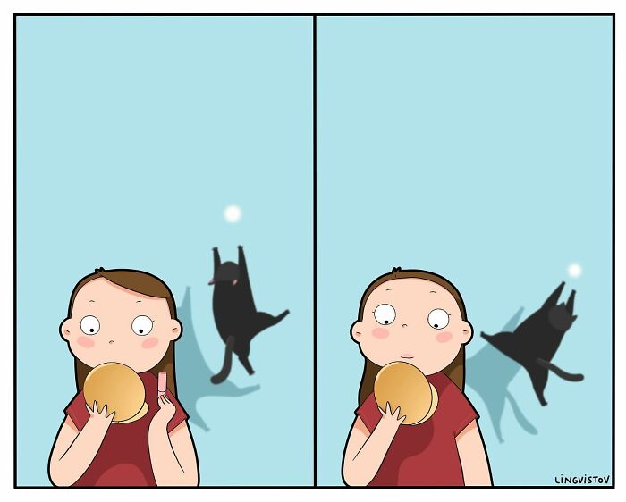 If You&#8217;re A Cat Owner, These Comics By Lingvistov Might Be Very Relatable To You (50 Best Pics)