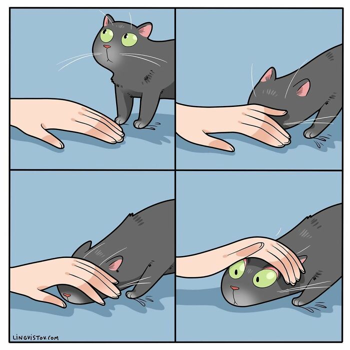 If You&#8217;re A Cat Owner, These Comics By Lingvistov Might Be Very Relatable To You (50 Best Pics)