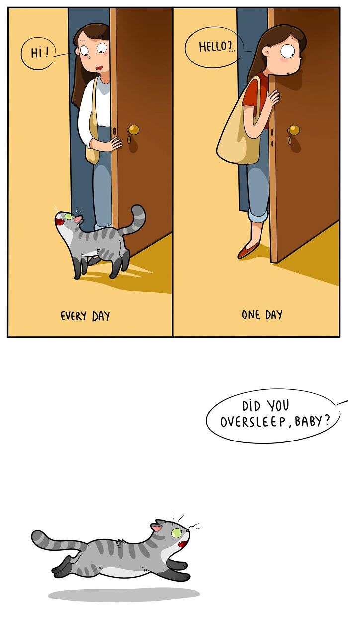 If You&#8217;re A Cat Owner, These Comics By Lingvistov Might Be Very Relatable To You (50 Best Pics)