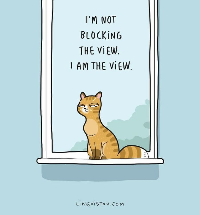 If You&#8217;re A Cat Owner, These Comics By Lingvistov Might Be Very Relatable To You (50 Best Pics)
