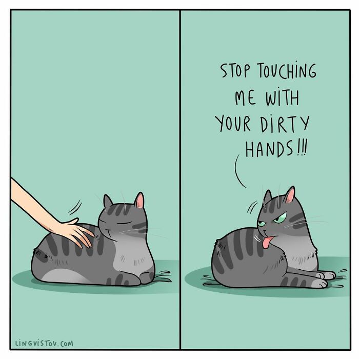 If You&#8217;re A Cat Owner, These Comics By Lingvistov Might Be Very Relatable To You (50 Best Pics)