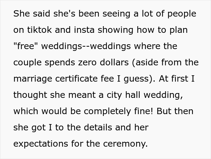 Bride Thinks She Can Throw Elaborate Wedding Without Spending A Cent, Gets A Reality Check