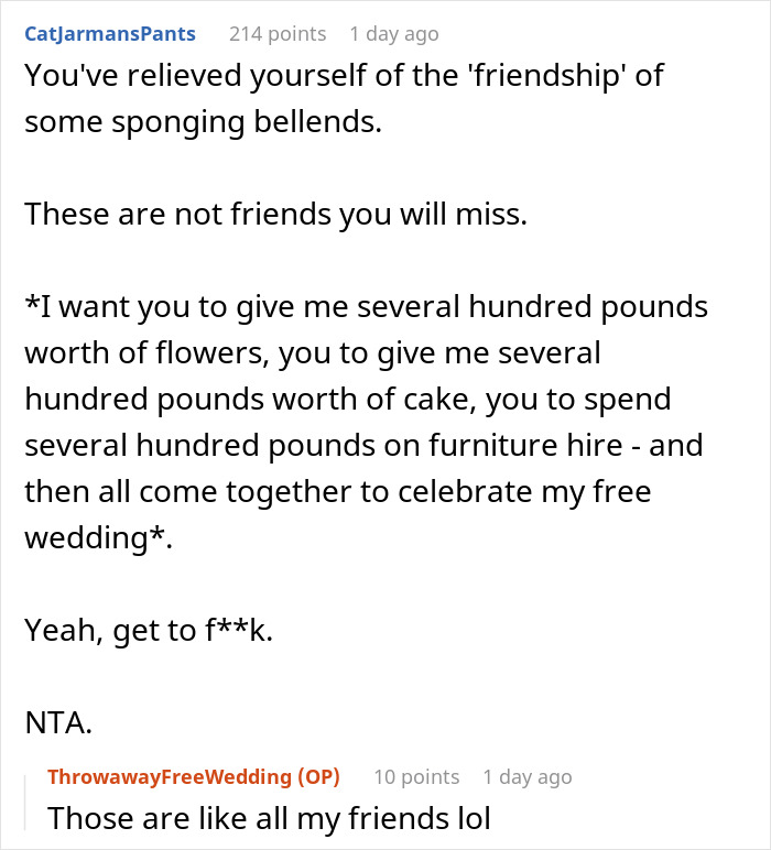 Bride Thinks She Can Throw Elaborate Wedding Without Spending A Cent, Gets A Reality Check