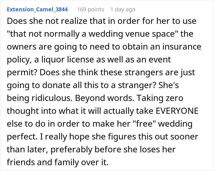 Bride Thinks She Can Throw Elaborate Wedding Without Spending A Cent, Gets A Reality Check