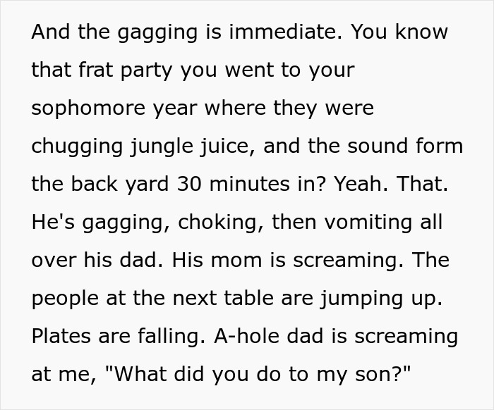 Dad Steals Stranger’s Spicy Chicken Sandwich For His Kid, Chaos Ensues When The Child Vomits Everywhere