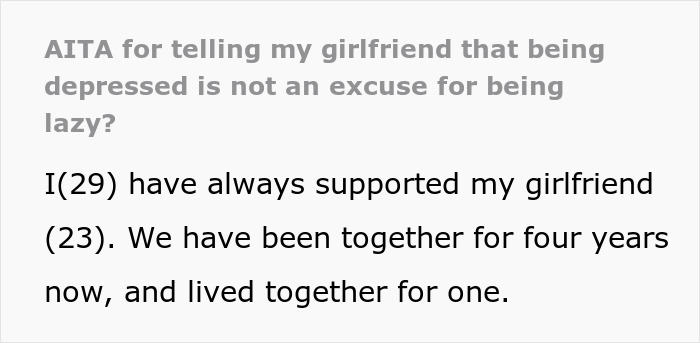 “Depressed Is Not An Excuse For Being Lazy”: Guy Snaps At Girlfriend, Instantly Regrets It