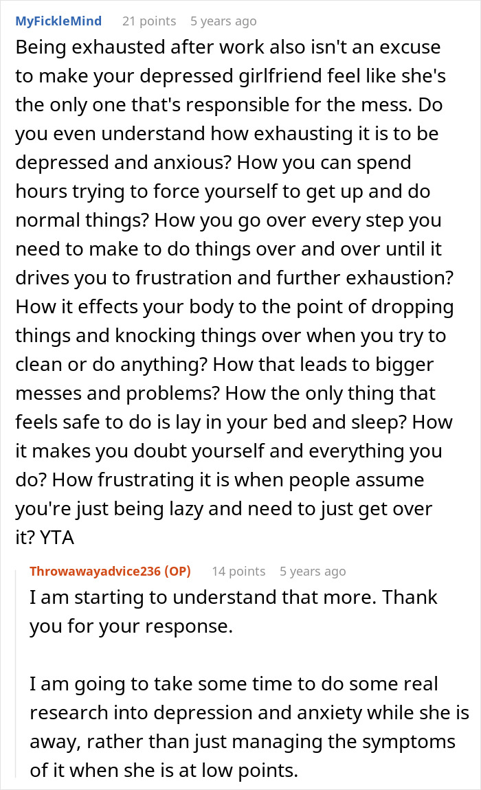 “Depressed Is Not An Excuse For Being Lazy”: Guy Snaps At Girlfriend, Instantly Regrets It