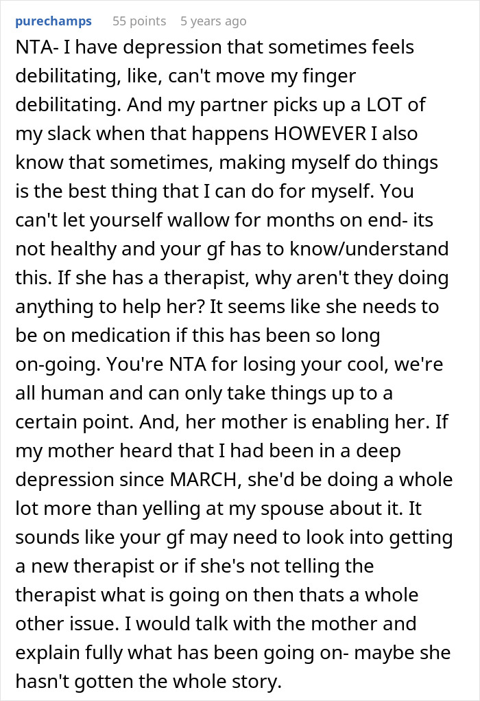 “Depressed Is Not An Excuse For Being Lazy”: Guy Snaps At Girlfriend, Instantly Regrets It