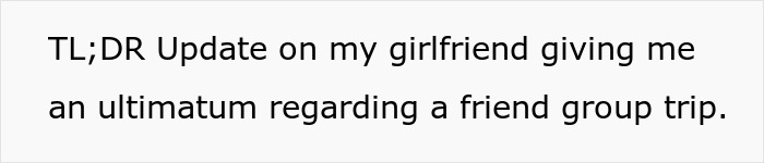 GF Tells Man He Must Choose Between Her And His Female Friend Before Going On Group Trip