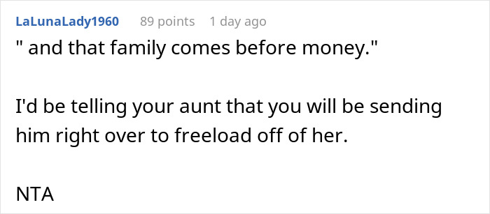 Guy Mooches Off Cousin For 6 Months, Calls Her Heartless When She Finally Demands $400 Rent