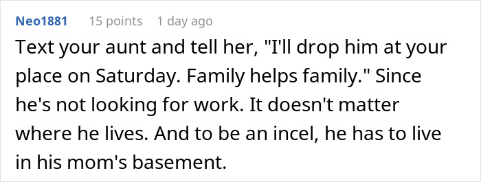 Guy Mooches Off Cousin For 6 Months, Calls Her Heartless When She Finally Demands $400 Rent
