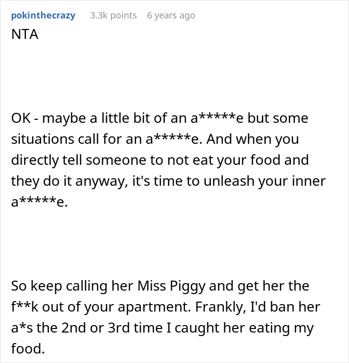 Bro Refuses To Stop GF From Eating Roommates’ Food, Sis Starts Oinking At Her, GF Leaves In Tears