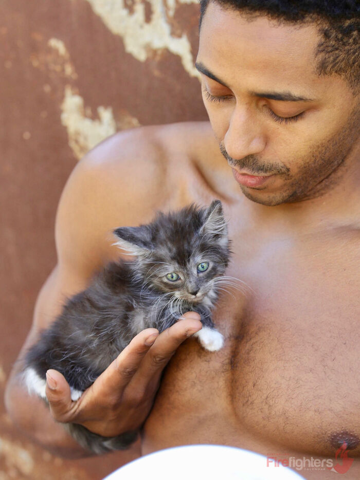 The Australian Firefighters Calendar: 50 Times Firefighters Melted Hearts With Kittens