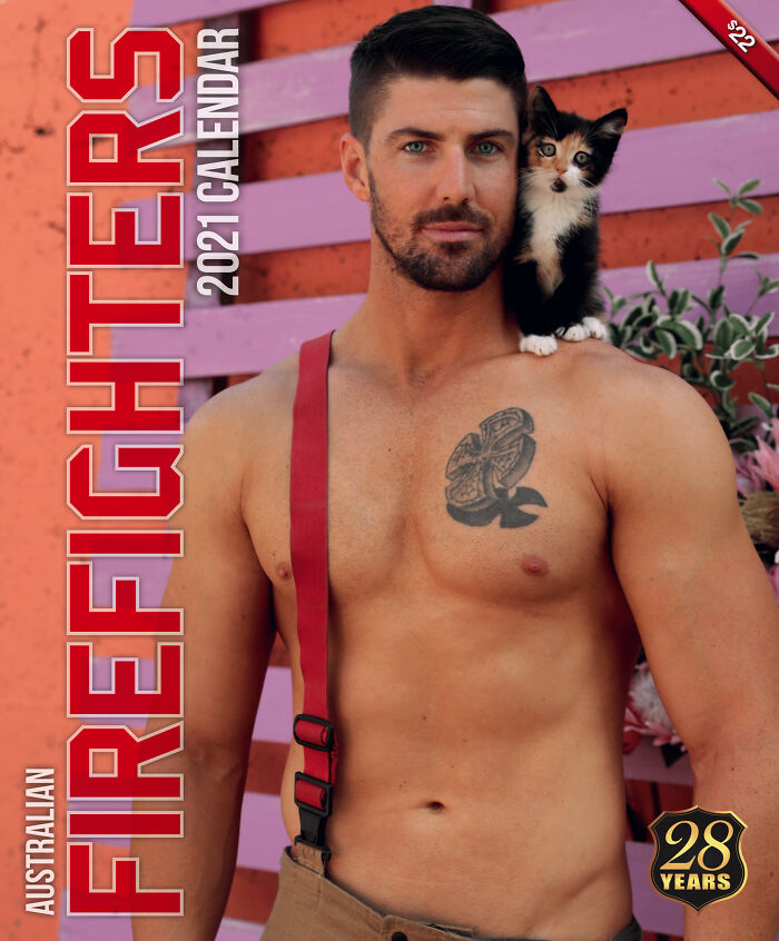 The Australian Firefighters Calendar: 50 Times Firefighters Melted Hearts With Kittens