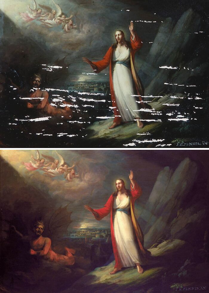 16 Striking Before-And-After Photos Of Restored Historical Paintings