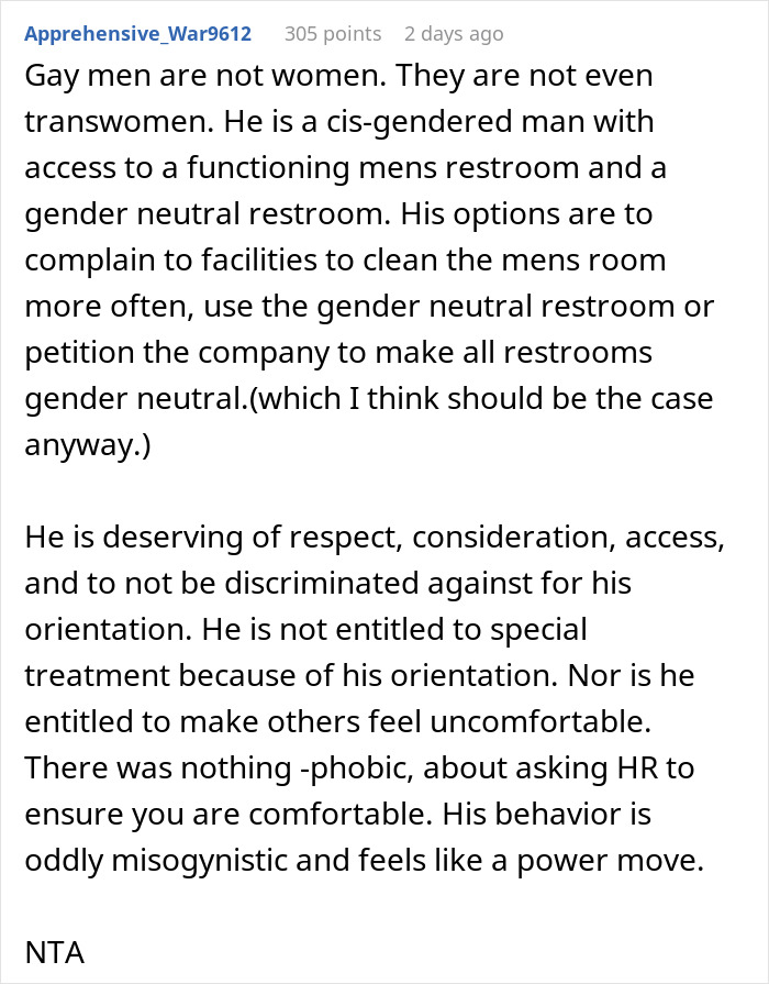 Lady Reports Gay Colleague To HR For Constantly Using Women&#8217;s Restroom, He Calls Her Out