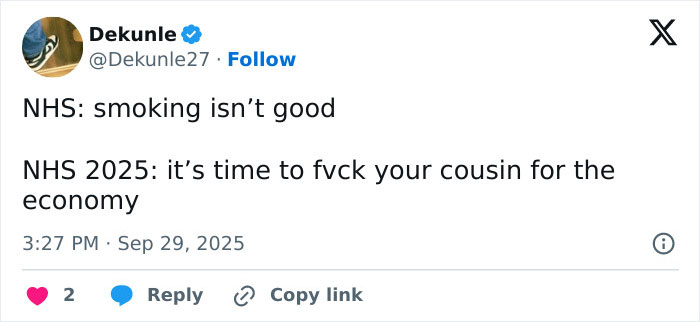 Outrage Erupts After UK Health Guidance Lists “Benefits” Of Marrying Your Cousin