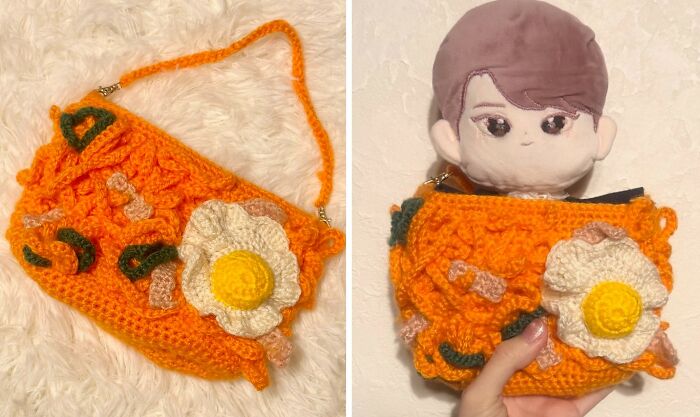 This Japanese Fiber Artist Crochets Realistic Food-Inspired Accessories (17 Pics)