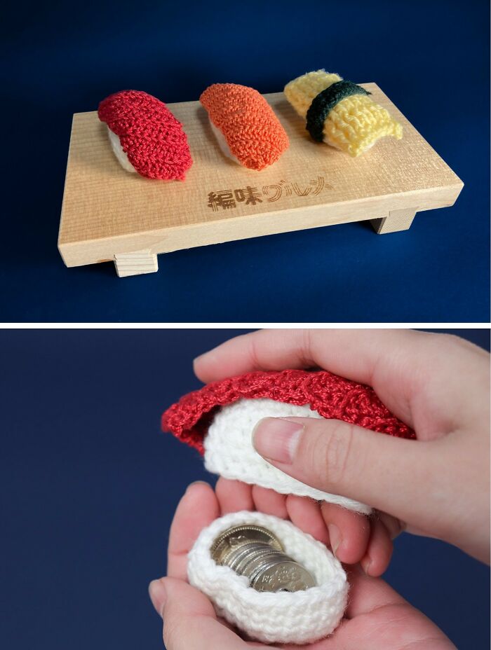 This Japanese Fiber Artist Crochets Realistic Food-Inspired Accessories (17 Pics)