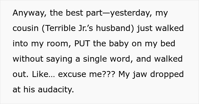 Woman Gleams Watching Cousin’s Wife Struggle After She Finally Quits Being Her Free Babysitter