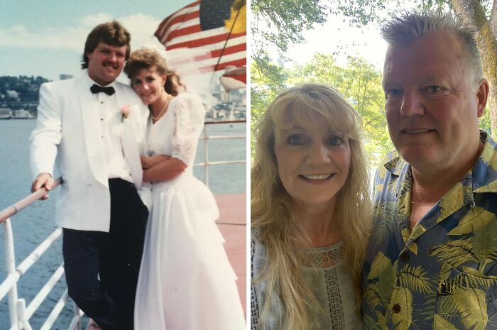 “Same Love, Different Decade”: 60 Comparison Pics Of How People Looked Back Then And Now (New Pics)