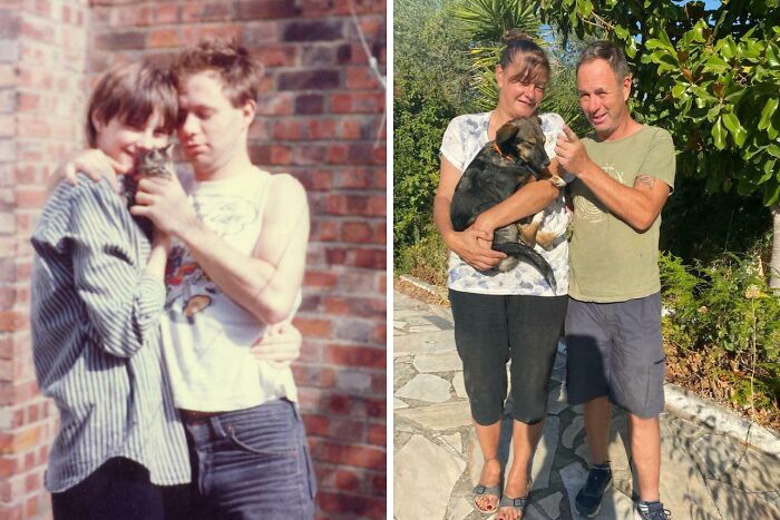 “Same Love, Different Decade”: 60 Comparison Pics Of How People Looked Back Then And Now (New Pics)