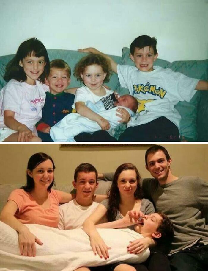 “Same Love, Different Decade”: 60 Comparison Pics Of How People Looked Back Then And Now (New Pics)