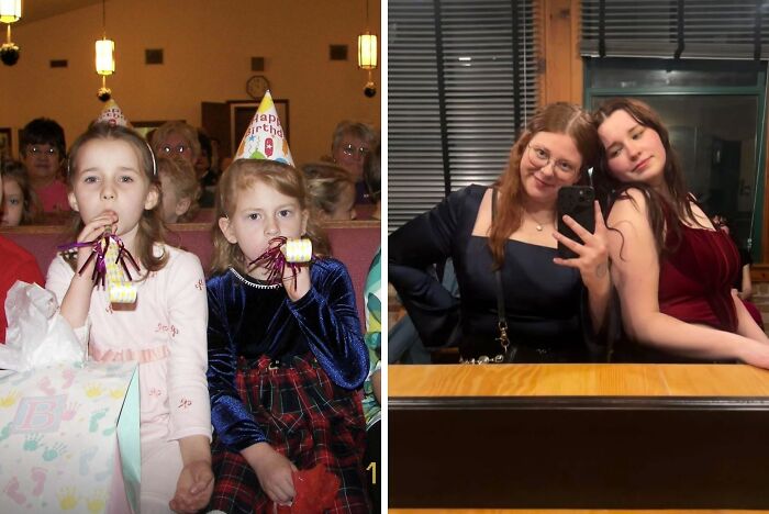 “Same Love, Different Decade”: 60 Comparison Pics Of How People Looked Back Then And Now (New Pics)