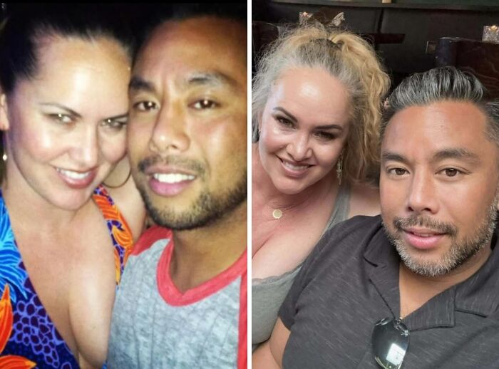“Same Love, Different Decade”: 60 Comparison Pics Of How People Looked Back Then And Now (New Pics)