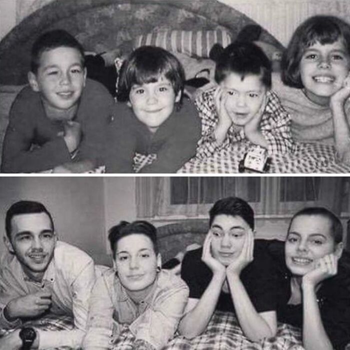 “Same Love, Different Decade”: 60 Comparison Pics Of How People Looked Back Then And Now (New Pics)