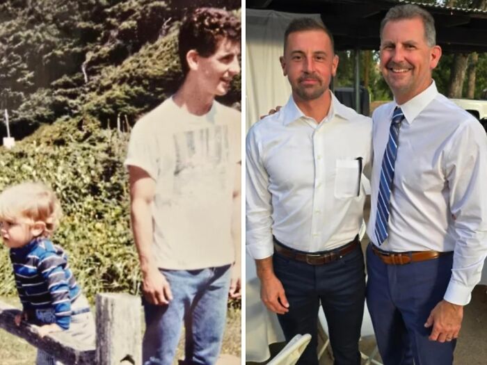 “Same Love, Different Decade”: 60 Comparison Pics Of How People Looked Back Then And Now (New Pics)