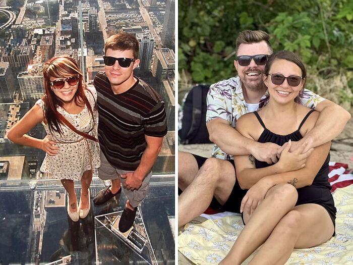 “Same Love, Different Decade”: 60 Comparison Pics Of How People Looked Back Then And Now (New Pics)