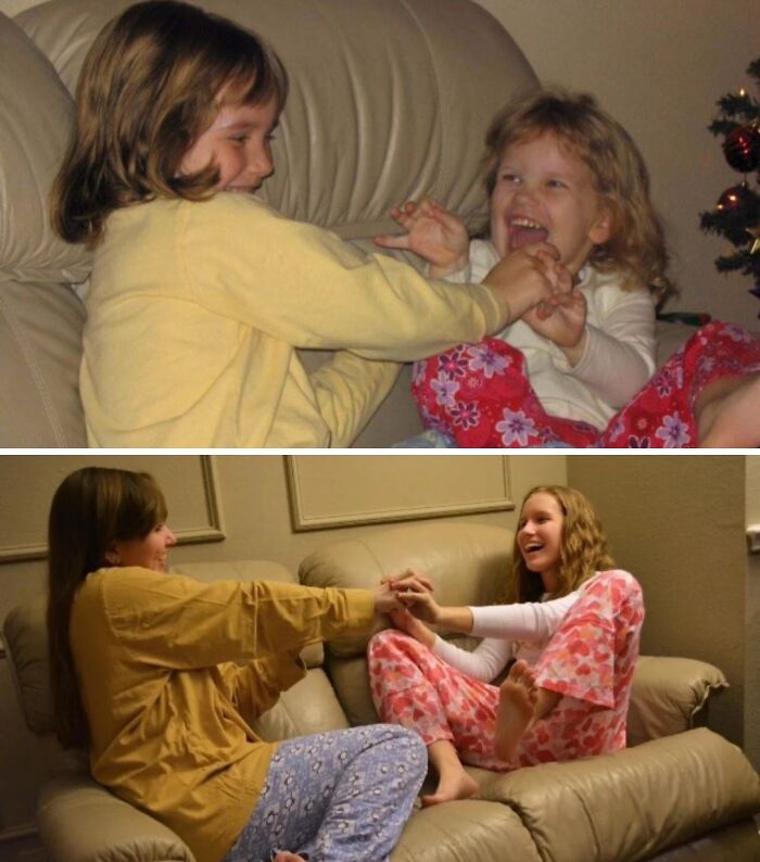 “Same Love, Different Decade”: 60 Comparison Pics Of How People Looked Back Then And Now (New Pics)