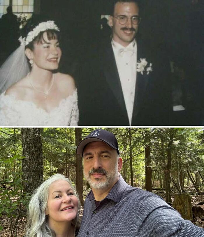 “Same Love, Different Decade”: 60 Comparison Pics Of How People Looked Back Then And Now (New Pics)